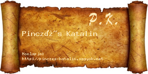Pinczés Katalin névjegykártya