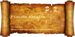 Pinczés Katalin névjegykártya